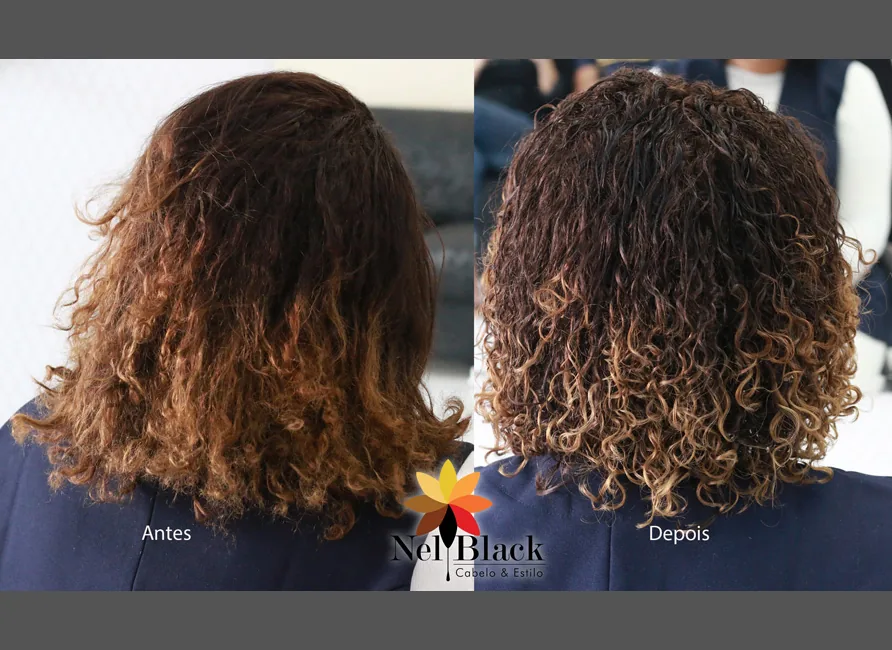 Trabalho em cabelo crespo ou cacheado no Nelblack